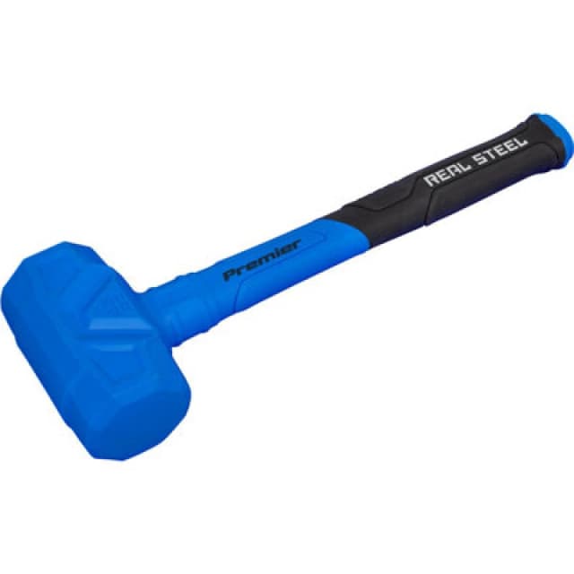 Loops 2.8lb Shot-Loaded Dead Blow Hammer - Soft Grip Handle - Anti-Rebound Hammer Multi