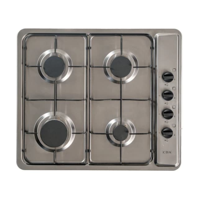 CDA 60cm 4 Burner Gas Hob - Stainless Steel SCG060SS Stainless steel