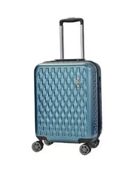 Rock Luggage Allure TWDJD 8 Wheel Carry On Blue Suitcase