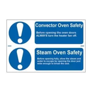 Convector Oven Safety/Steam Oven Safety - PVC (300 x 200mm)