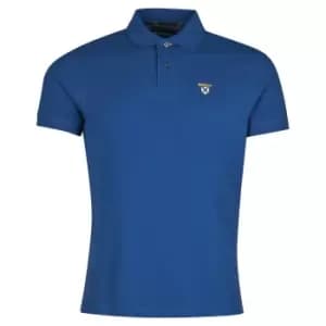 Barbour Mens Society Polo Deep Blue Large