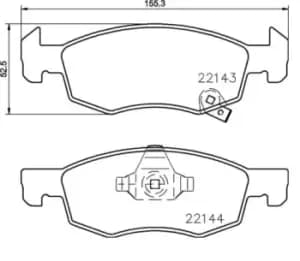 BREMBO Brake pad set PRIME LINE P 59 084 Brake pads,Brake pad set, disc brake OPEL,VAUXHALL,Corsa E Schragheck (X15)