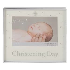 7" x 5" - Bambino Silver Plated Photo Frame - Christening