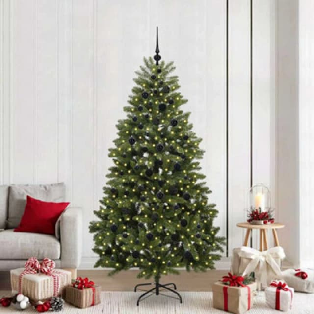 Vidaxl Artificial Christmas Tree With Stand Green 210 Cm Pvc And Metal