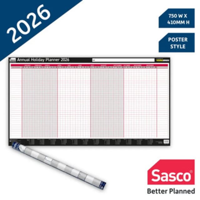 Sasco Annual Holiday Planner Unmounted 2026 2410277