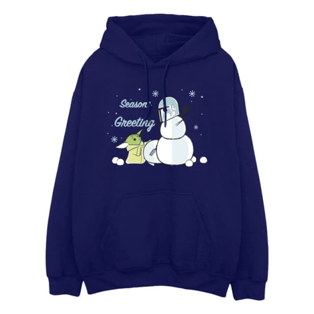 Star Wars Star Wars Men Seasons Greetings Hoodie in Navy Size: Small Navy S Male 5063376920476