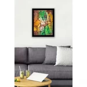 SC0151 Multicolor Decorative Framed MDF Painting