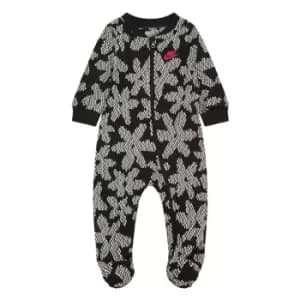 Nike Daisy Footed Coverall Baby Girls - Black