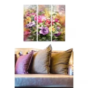 MDF322676105 Multicolor Decorative MDF Painting (3 Pieces)