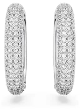 Swarovski 5651392 Dextera Hoop Earrings Rhodium Plated Jewellery