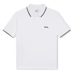 Boss Boss Small Logo Polo Junior Boys - White