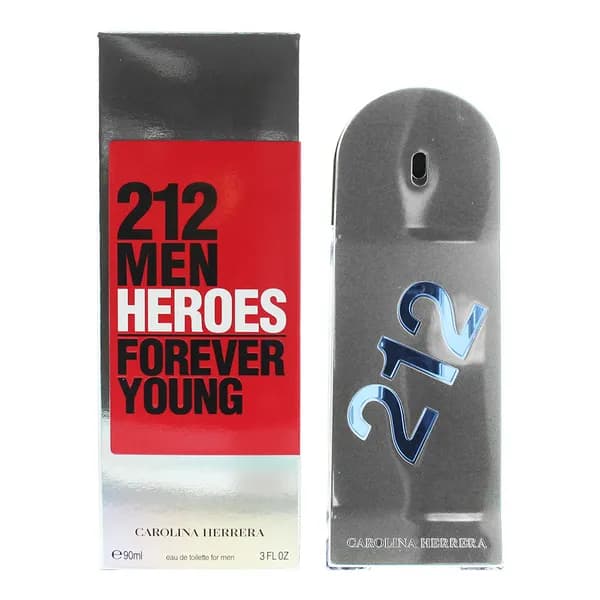 Carolina Herrera 212 Men Heroes Forever Young Eau de Toilette For Him 90ml