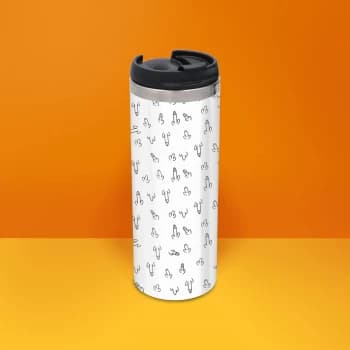 Willies Stainless Steel Travel Mug - Metallic Finish