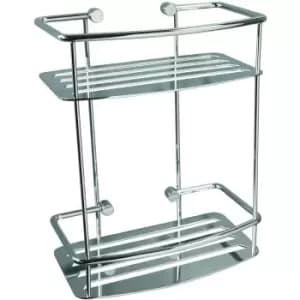 Miller Classic D Shape Shower Shelf 2 Tier