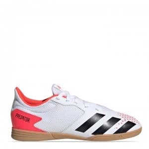 adidas Predator Sala 20.4 Junior Indoor Football Trainers - White/Black