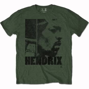 Jimi Hendrix - Let Me Live Unisex Large T-Shirt - Green