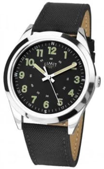 Limit Mens Black Leather Strap 5950.01 Watch
