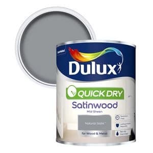 Dulux Quick Dry Natural Slate Satinwood Mid Sheen Paint 750ml