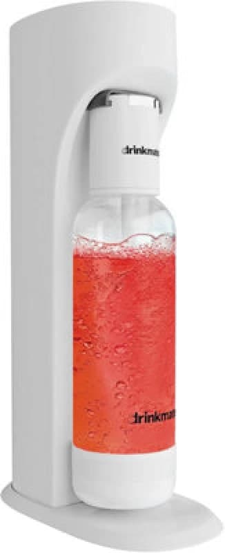Drinkmate Omnifizz Sparkling Water Soda Maker, Classic White