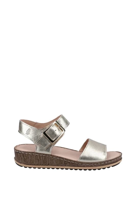 Hush Puppies Womens Ellie' Sandal in Gold Size: 7 Gold Female 7