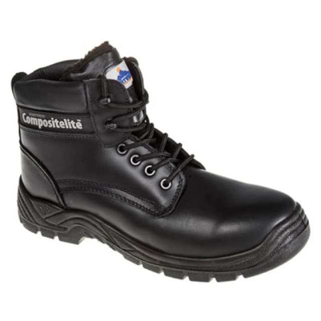 Portwest Thor Fur Lined Cold Weather Safety Boots FC12BKR38 Colour: Black