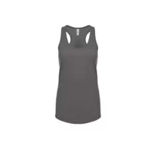 Next Level Womens/Ladies Ideal Racer Back Tank Top (M) (Dark Grey)