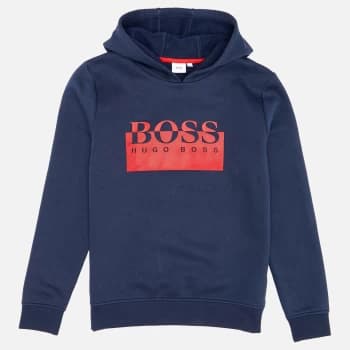 Hugo Boss Logo Hooded Sweatshirt Navy Size 14 Years Kids