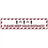 Trodat Floor Sticker Please keep your distance! Vinyl 70 x 15 cm