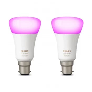 Philips Hue White and Colour Ambiance Wireless Bulb B22 Twin Pack
