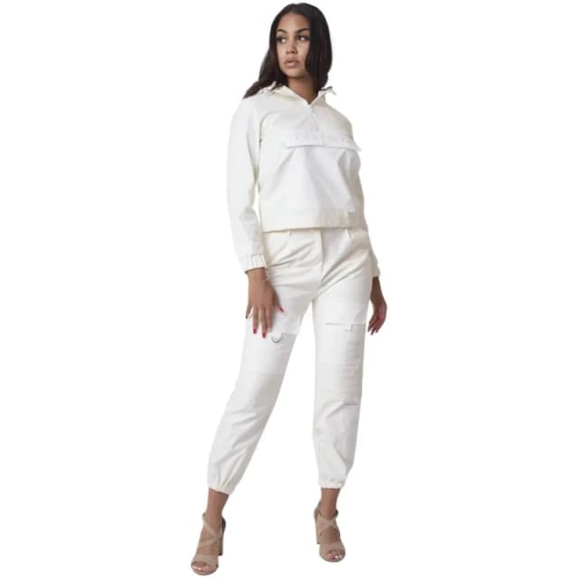 Project X Paris Womens imitation leather square padded trousers Project X Paris Blanc Female XS