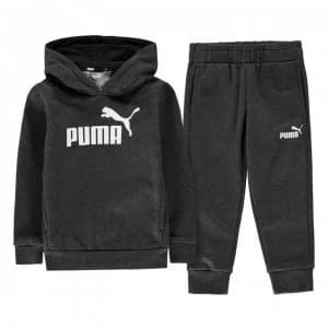 Puma Hooded Jogger Fleece Tracksuit Infant Boys - Charcoal