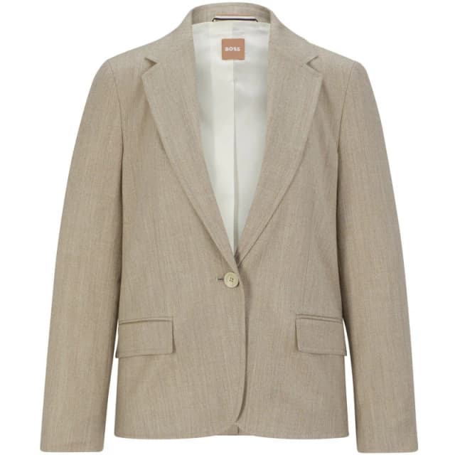 Boss Womens Jocalua15 Suit Jacket Open White female 4 (XXS)