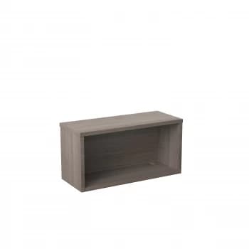 Reception Modular 800W Straight Hutch Unit - Grey Oak