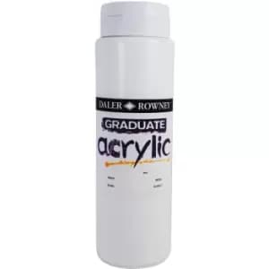 Daler Rowney 123500011 Graduate Acrylic Paint 500ml Titanium White