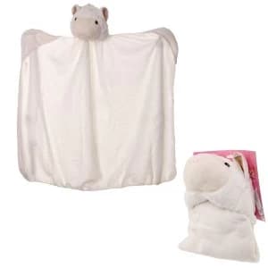 Plush White Llamapalooza Wearable Blanket
