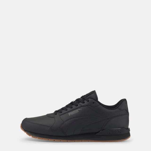 Puma ST Runner v3 Leather Trainers Black male UK 3