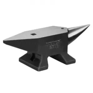 VEVOR Single Horn Anvil, 22Lbs Cast Steel Anvil, High Hardness Rugged Round Horn Anvil Blacksmith, Large Countertop and Stable Base, with Round and Sq