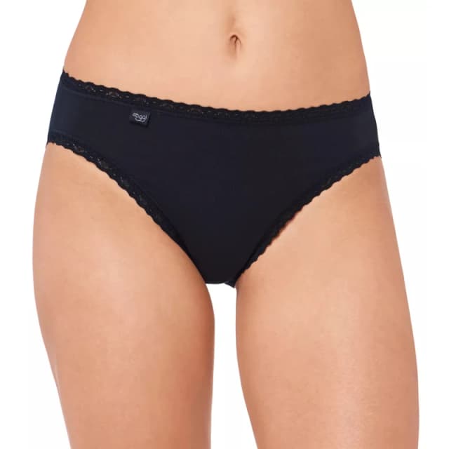 Sloggi Womens cotton tai panties Sloggi 24/7 Lace Noir Female 42