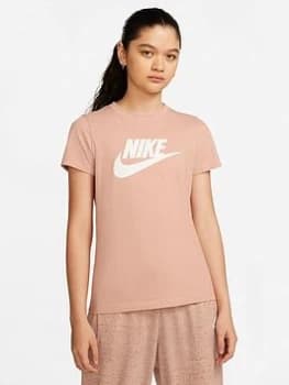 Nike NSW Essential Short Sleeve Tee - Rose Pink, Rose Pink Size M Women