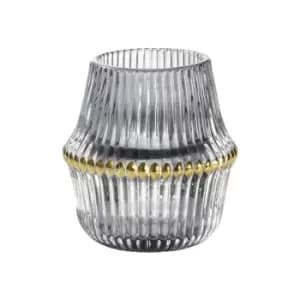 Crossland Grove Bowbridge Tealight Holder 3 Pack Grey Glass