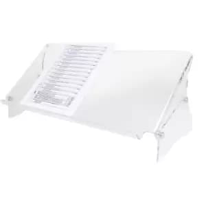 Dataflex ERGODOC document holder, height adjustable 160 - 235 mm, clear, transparent