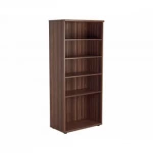 TC Office Bookcase with 4 Shelves Height 1800mm, Dark Walnut