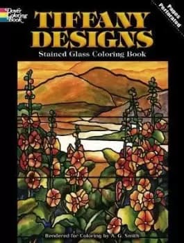 Tiffany Designs Stained Glass Coloring Book by A. G. Smith