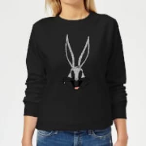 Looney Tunes Bugs Bunny Womens Sweatshirt - Black - 5XL