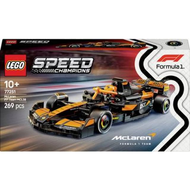 LEGO Speed Champions McLaren F1 Team MCL38 Race Car Vehicle Set 7725 Toys