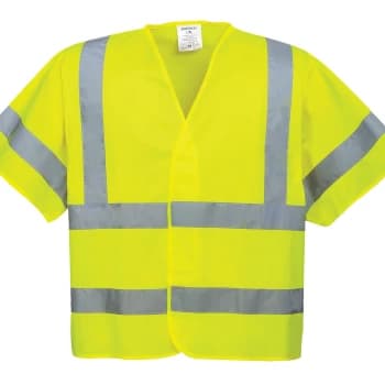 Portwest Short Sleeved Hi Vis Waistcoat Yellow L / XL