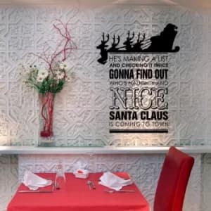 KBSNOEL-2 Black Decorative Wall Sticker