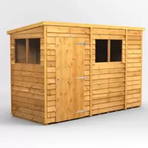 10x4 Power Overlap Pent Garden Shed