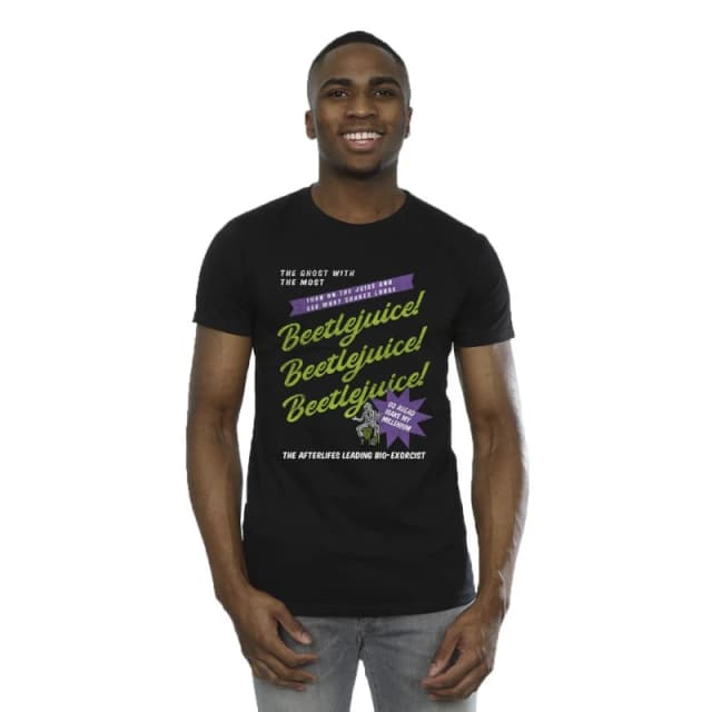 Beetlejuice Beetlejuice Men Make My Millenium T-Shirt in Black Size: Small Black S Male 5063609026111