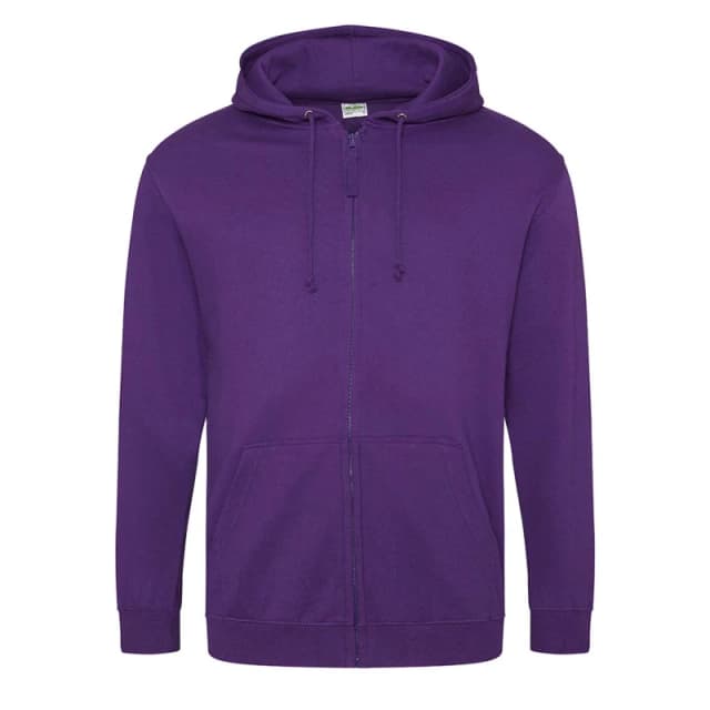 AWDis AWDis Men Full Zip Hoodie in Lavender Size: Medium Lavender M Male 5063238623095